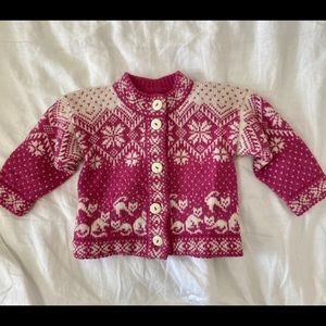 Vintage handmade girls sweater